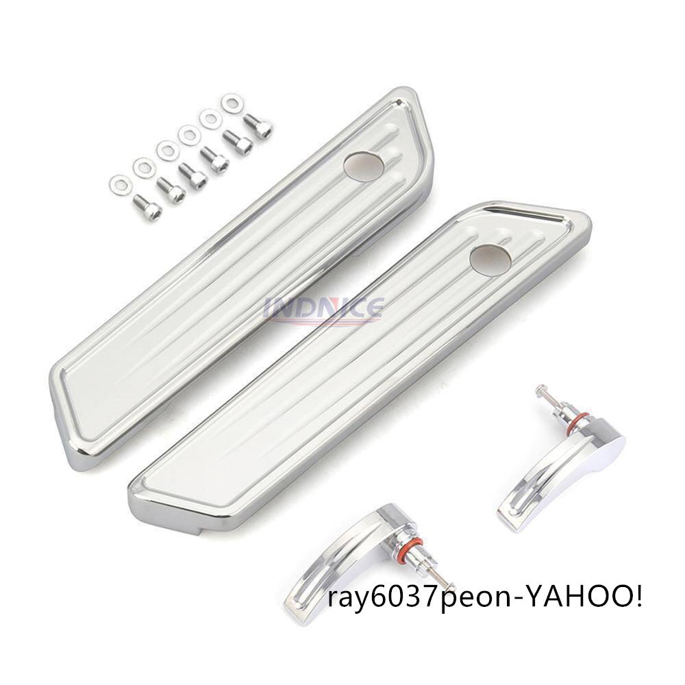 クローム ディープカット サドルバッグ ラッチカバー ハーレー ツーリング ロードグライド アレンネス FLHXS FLTRX 2014～19