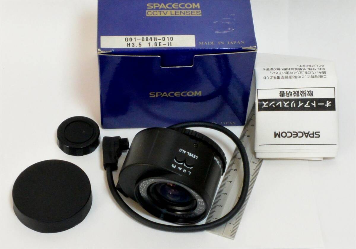 ★ Spacecom/スペース　Cマウントレンズ　H3.5 1.6E-II　f=3.5mm　F1.6　1/2”　超広角　VIDEOアイリス　動作確認　美品　（送料440円～）