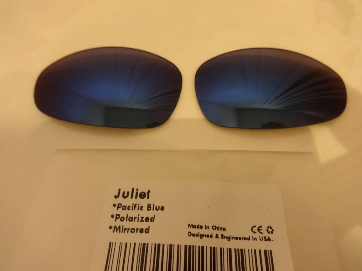 処分価格！超特価！★オークリー ジュリエット用 カスタム偏光レンズ PACIFIC BLUE(DEEP WATER) Color Polarized 新品 OAKLEY JULIET