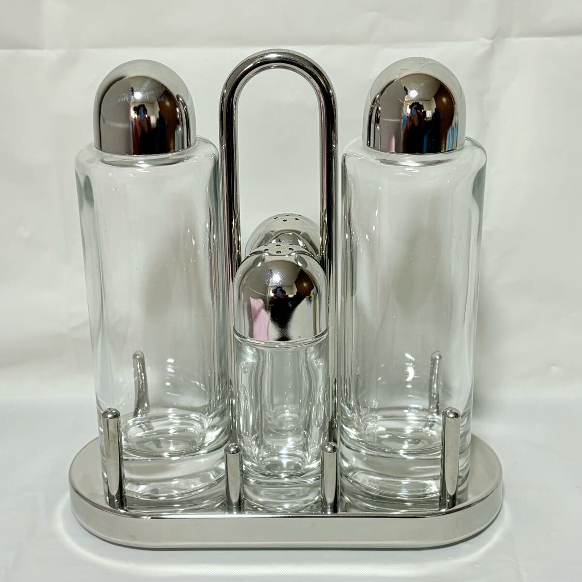 ALESSI アレッシィ コンディメントセット スパイス&オイル 調味料入れ　18-10 イタリア製