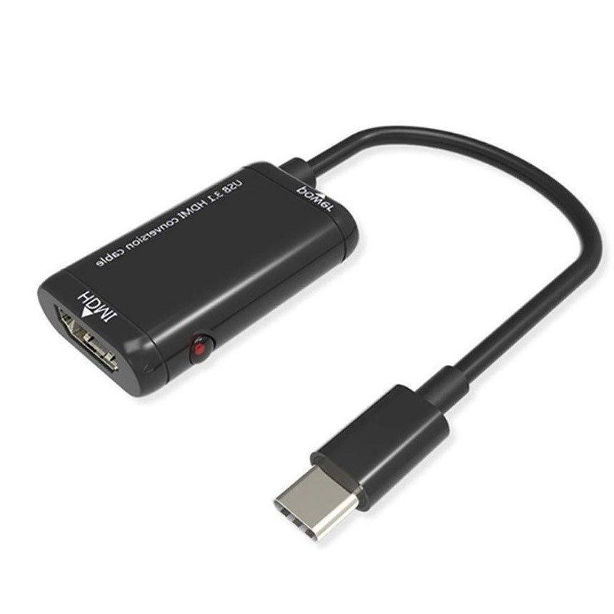 Android の画面をテレビに映す　ミラーリング 1080P HDMI ビデオ アダプター コンバーター ケーブル HD TV タイプC USB3.1
