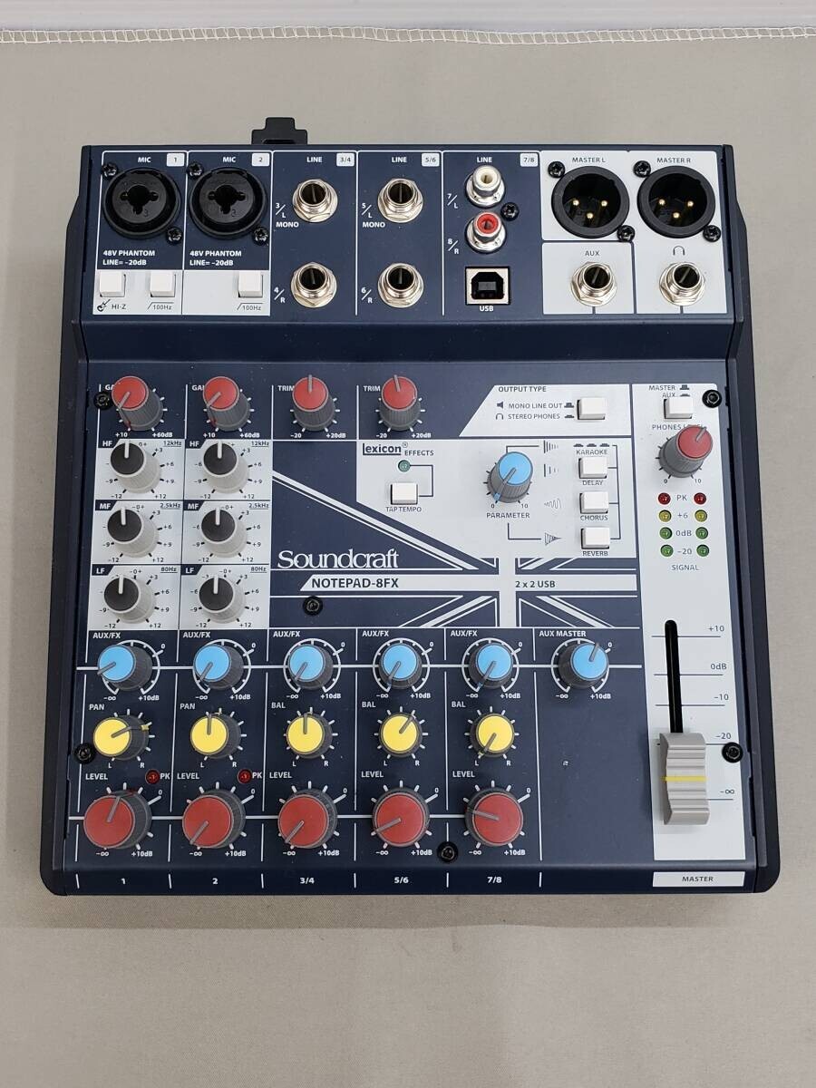 Sound Craft NOTEPAD-8FX ミキサー 動作確認済 ☆080026