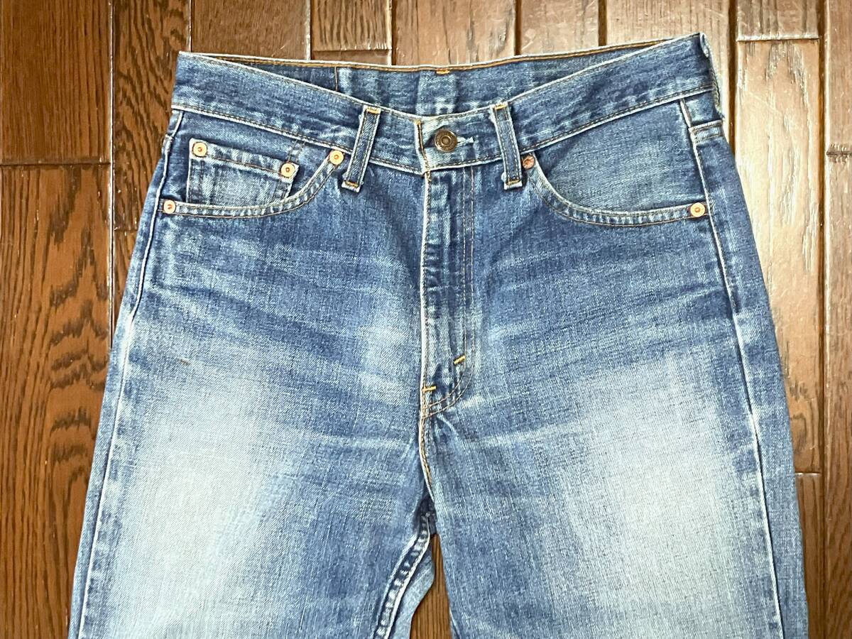 00s USA製 リーバイス Levi’ｓ 517 w31 ひげ落ち ブーツカット ブルー ジーンズ フレア デニム 縦落ち ジーパン 00年 アメリカ製 米国製