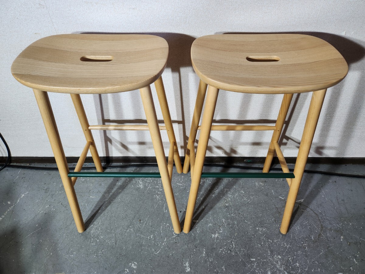 マルニ木工 / T&O O3スツールHigh ハイスツール ジャスパーモリソンデザイン オーク材 MARUNI COLLECTION2脚セット④