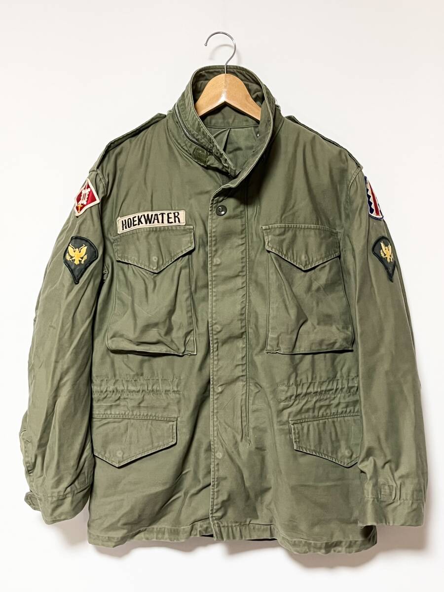60's/2nd/S-S★M-65 ワッペン多数 ミリタリー フィールドジャケット アルミジップ ビンテージ