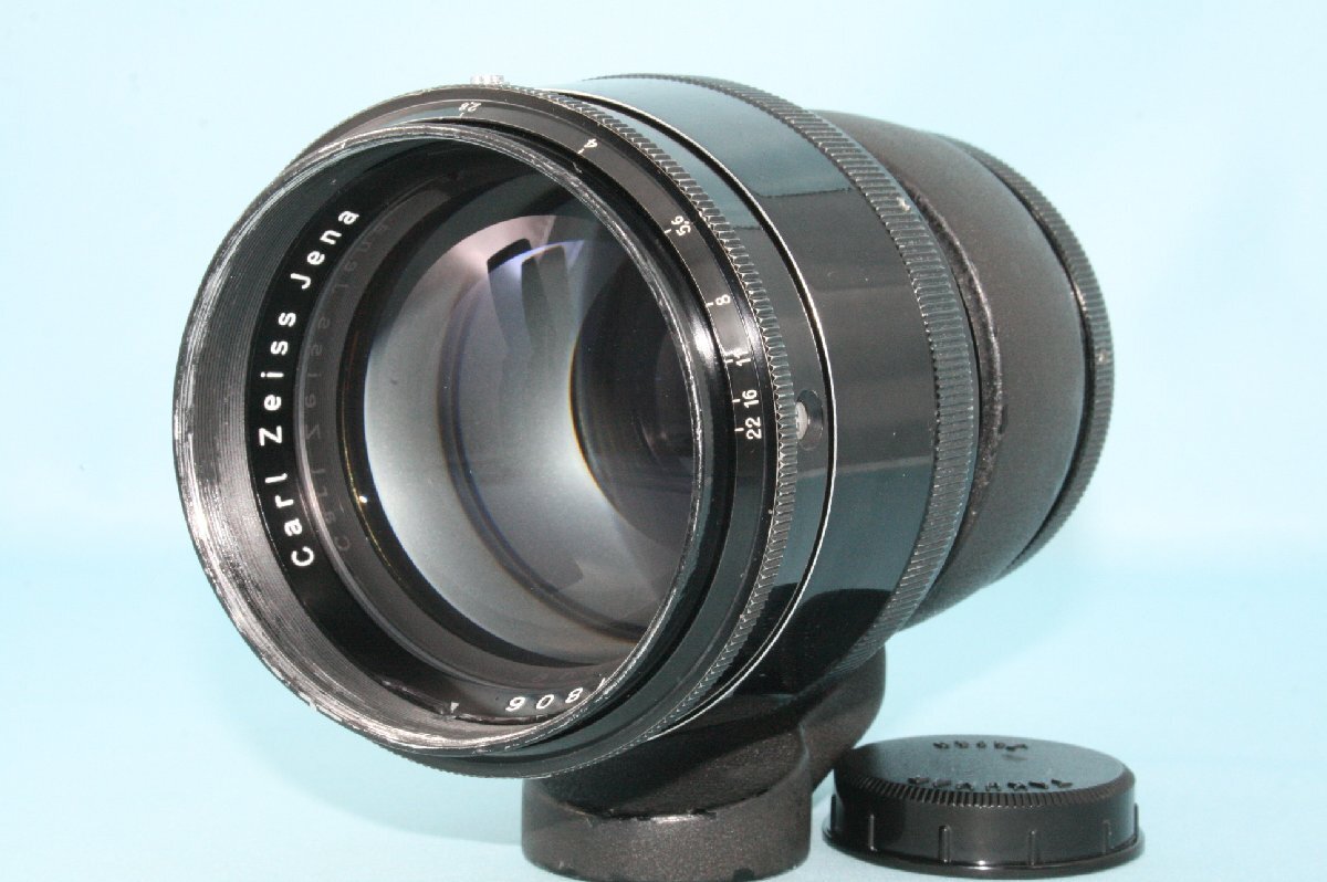 希少 Carl Zeiss Jena Sonnar T 180mm F2.8 M42マウント オリンピアゾナー 返品保証 同梱可 MFレンズ