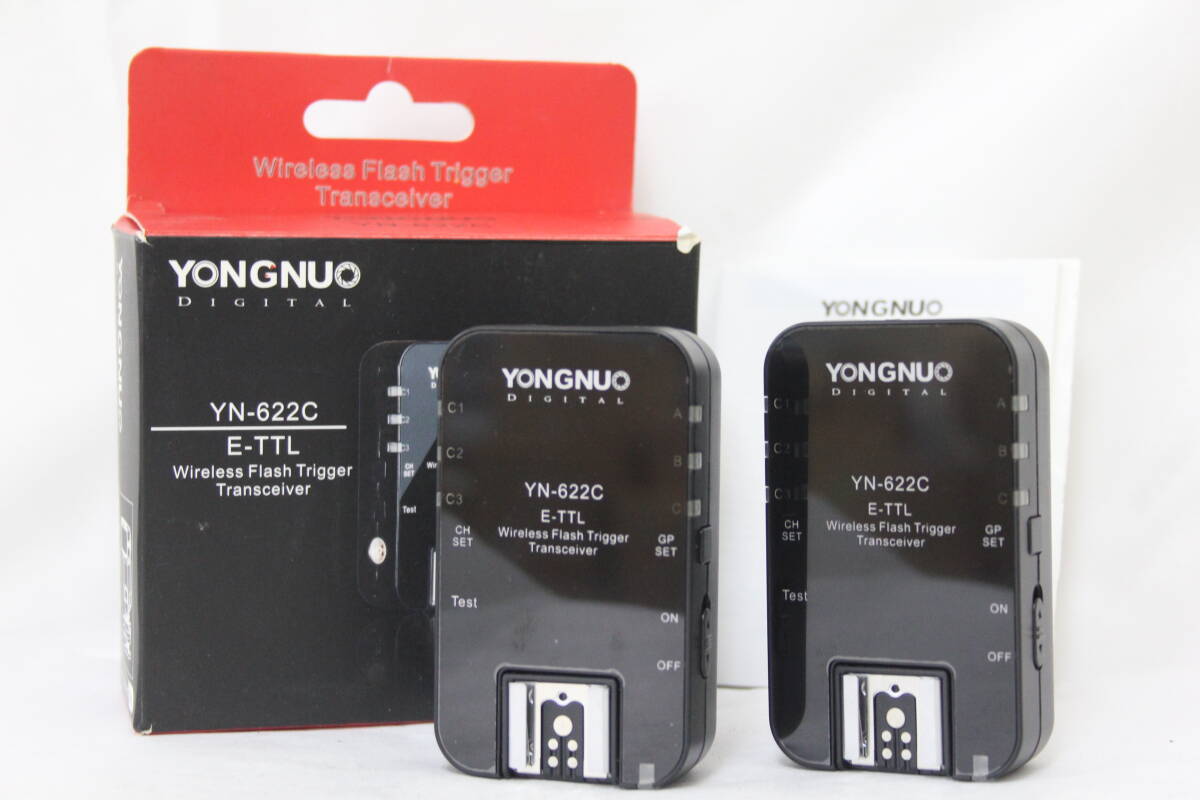 【美品 返品保証】 【元箱付き】YONGNUO DIGITAL YN-622C E-TTL ワイヤレス フラッシュ トリガー トランシーバー M2505