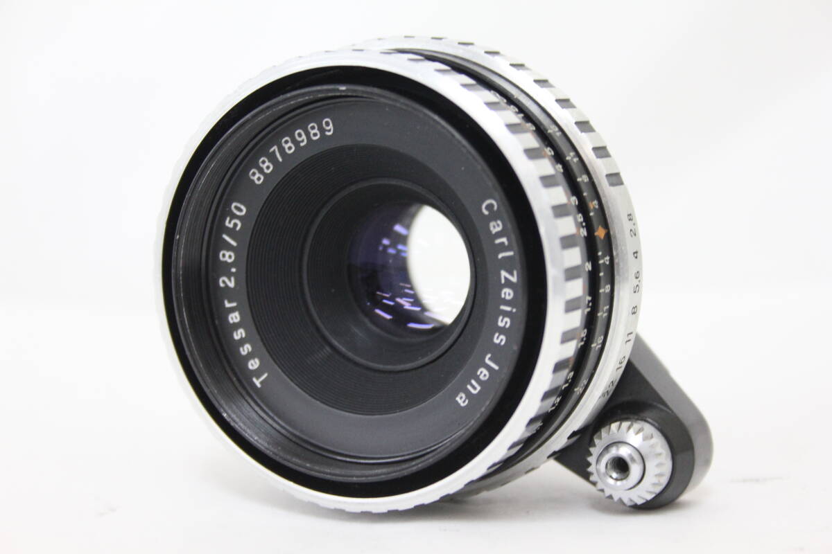 【返品保証】 カールツァイス Carl Zeiss Jena Tessar 50mm F2.8 ゼブラ レンズ M2841