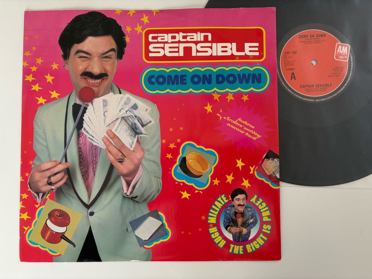 【盤良好UK盤/THE DAMNED】Captain Sensible / Come On Down 12inch A&M AMY290 キャプテン・センシブル,ザ・ダムド,UK PUNK,