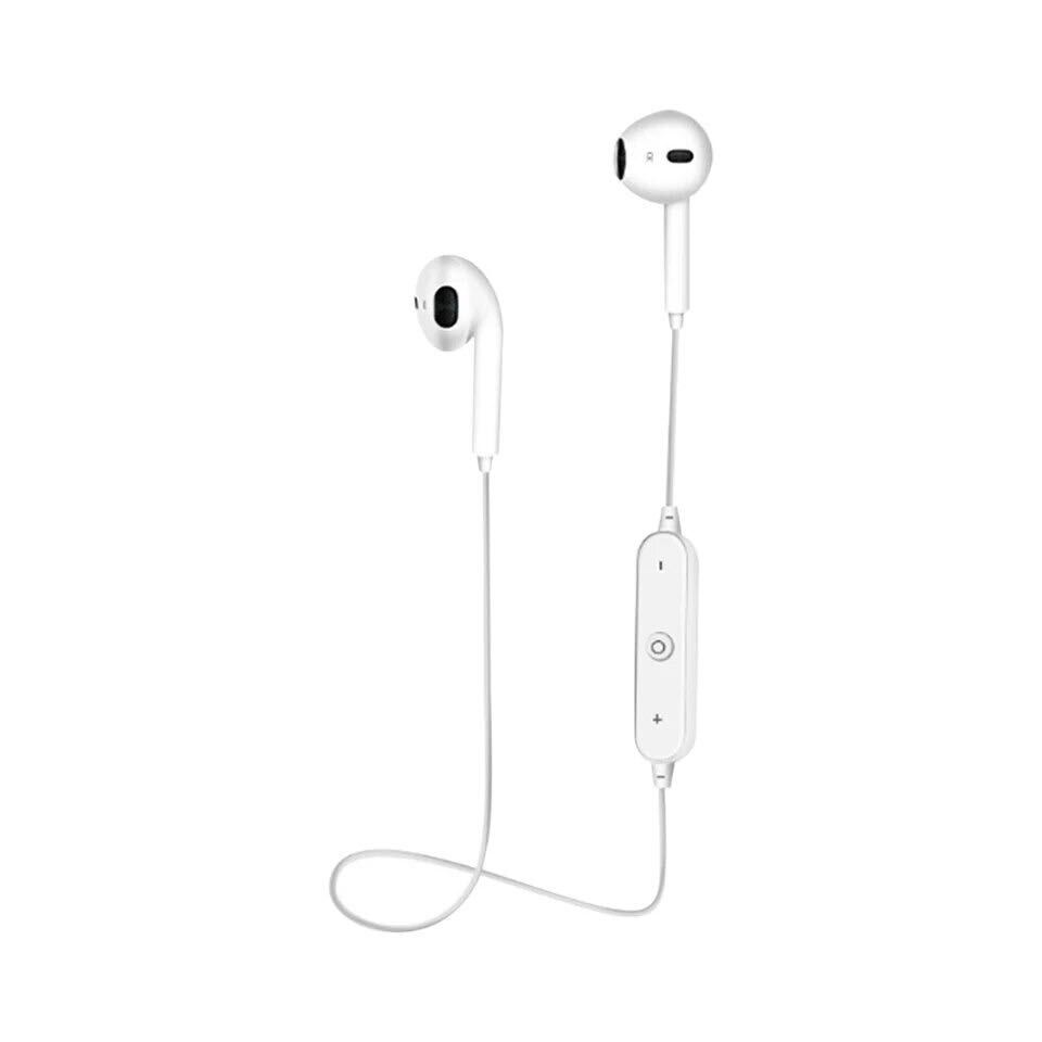 イヤホン　Bluetooth　ワイヤレスイヤホン iPhone　アンドロイド　ブルートゥース イヤフォン イヤホンマイク 両耳　USB ホワイト