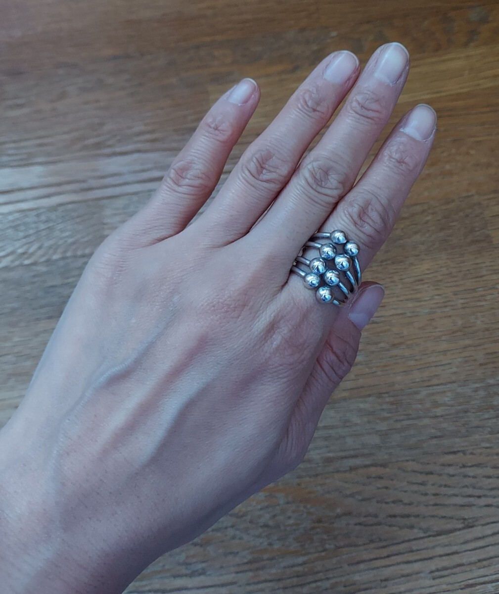 リング シルバー vintage ヴィンテージ ビンテージ 古着 古着屋 silver silver925 925 ring ボール 丸 円 シルバーリング #11 #12 指輪