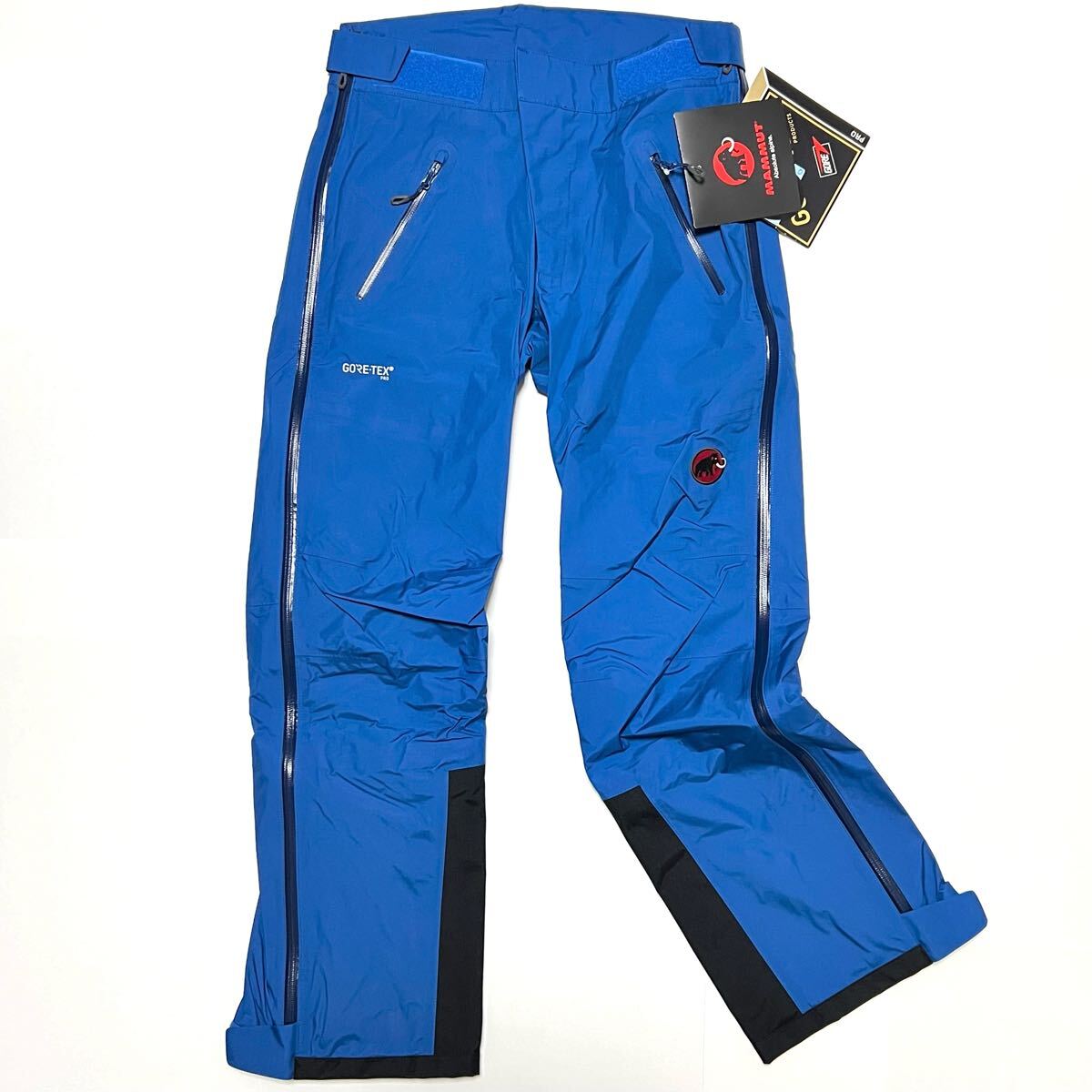マムート 未使用 防水 刺繍ロゴ ゴアテックス グレイシャー パンツ サイド 全開 MAMMUT GORETEX GLACIER Pro Pants ゴア スキー スノー 雪