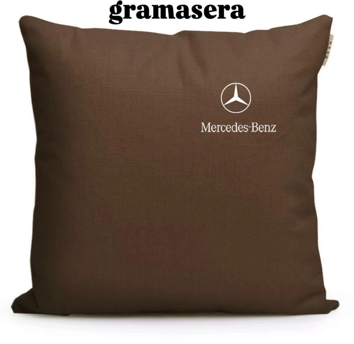 ★レア★メルセデスベンツ　クッション 高品質　ロゴクッション　Mercedes Benz チャ
