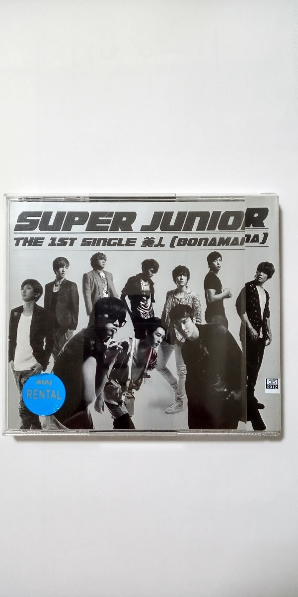 送料込み価格！CD「美人〔BONAMANA〕／SUPER JUNIOR」THE1st SINGLE 　レンタル落ち品