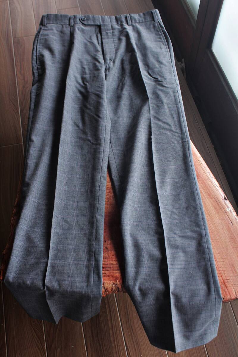 BURBERRY(バーバリー)★/　LONDONサマーウールスラックス34インチ グレー★雰囲気あります★90s