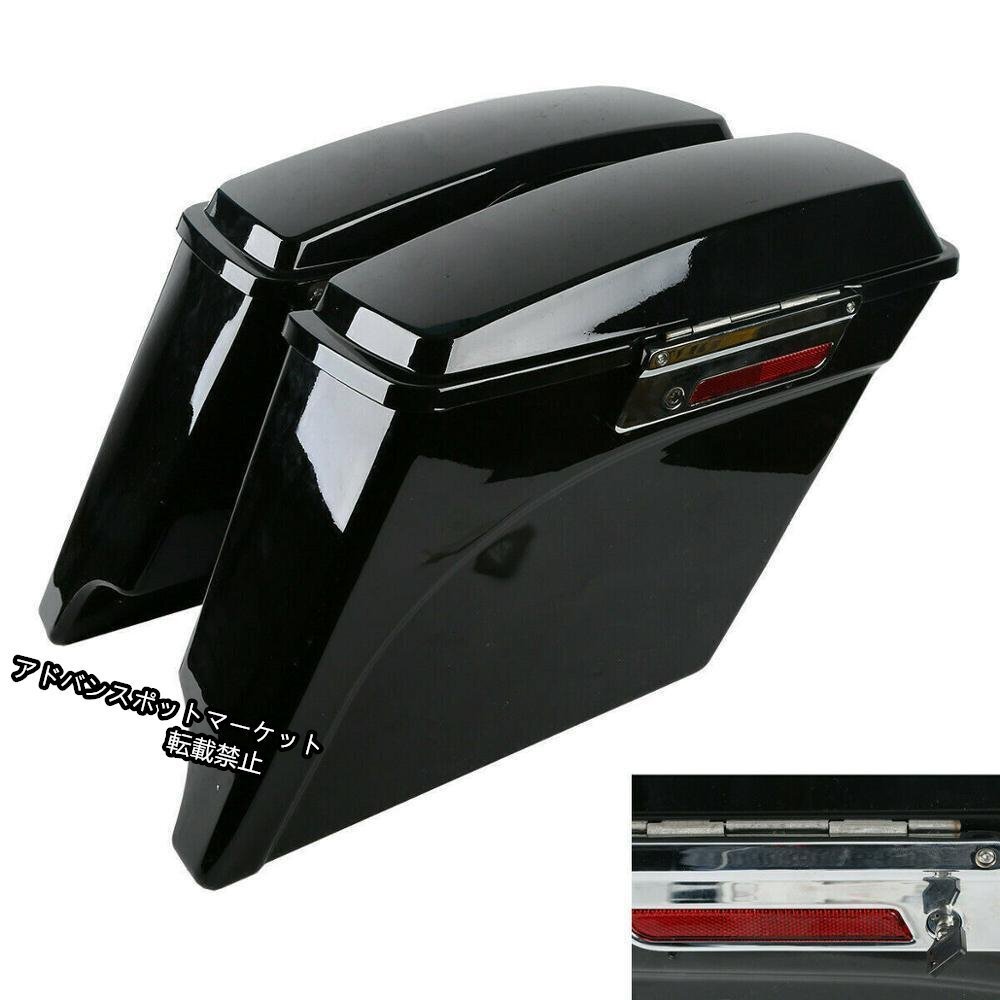 ハーレー/ツーリング/ロードグライド/ロードキング/エレクトラグライド/1993-2013/2012/ブラック/拡張ストレッチ/ハードサドルバッグ