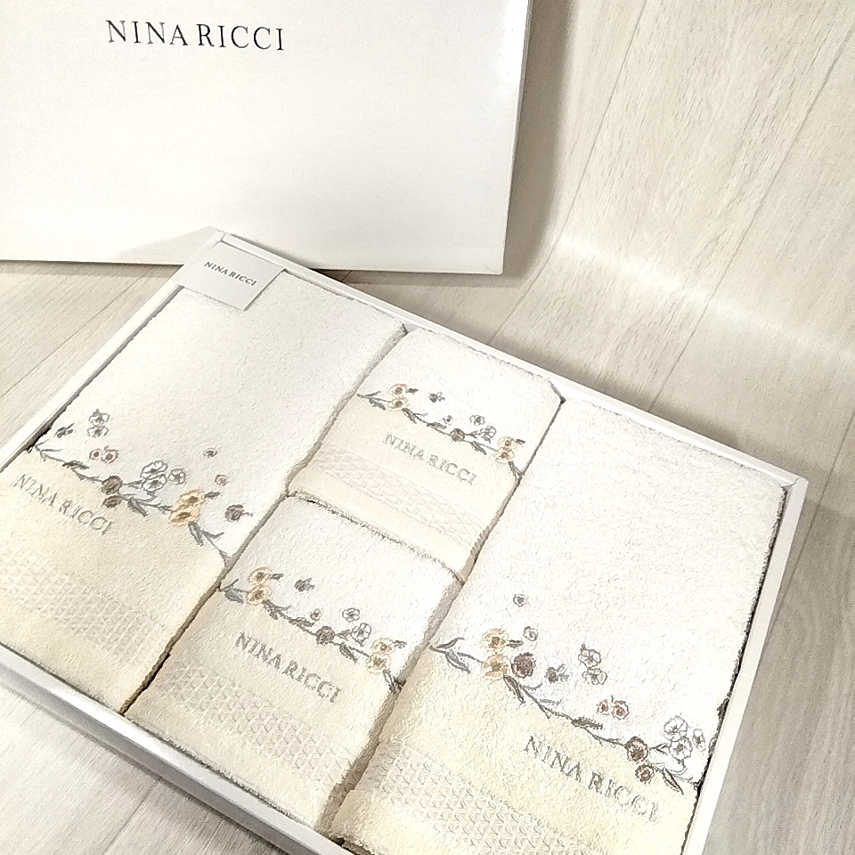 Nina Ricci　ニナリッチ　バスタオル　フェイスタオル　フェースタオル　セット　towel　 G250131-2 