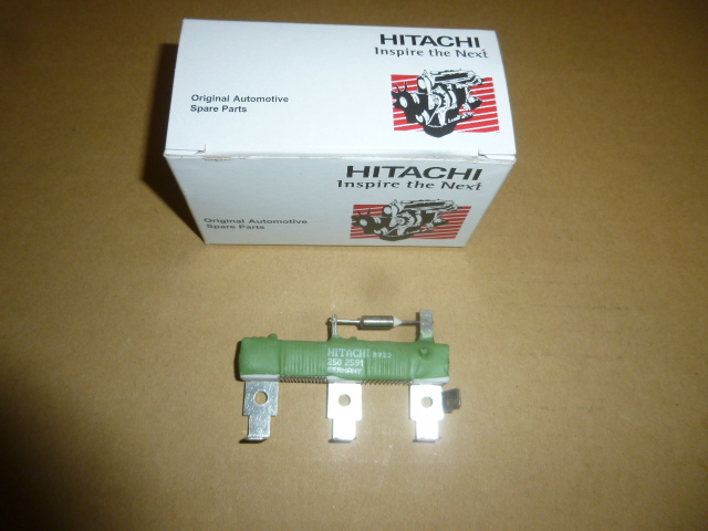 ヴァナゴンT3/カラベルT3用リアヒーターコアファンレジスタ新品日立製