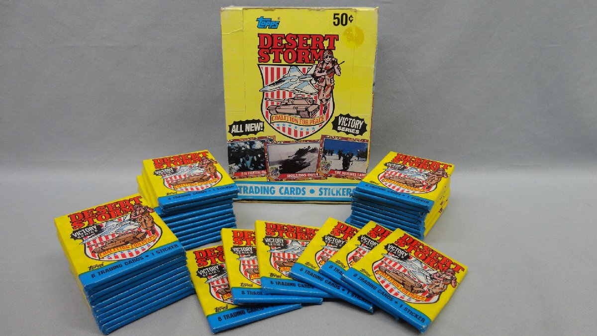 トレーディングカード topps DESERT STORM VICTORY SERIES 1BOX 36パックセット 袋未開封 トップス アメリカ軍 ミリタリー