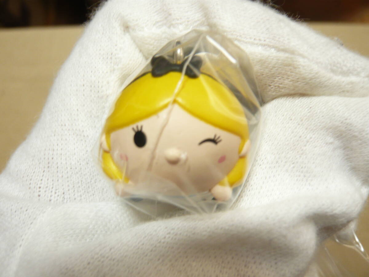 未使用 未登録 ディズニー ツムツム (Disney TSUM TSUM) ストラップキーホルダー アーケード版 〝アリス ウインク「不思議の国のアリス」〟
