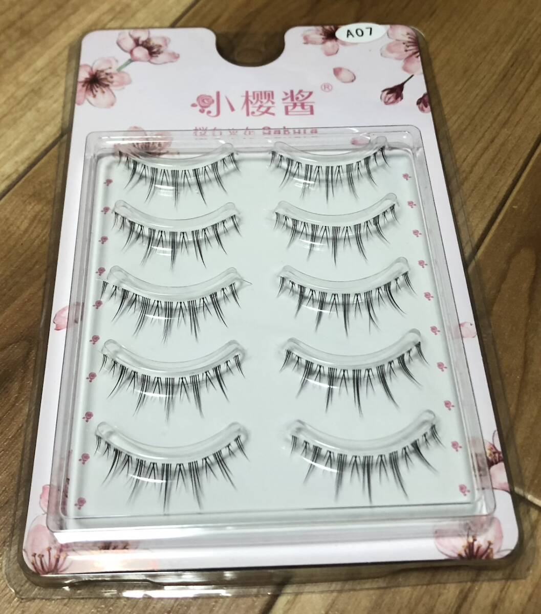 新品未使用　小櫻音 桜ちゃん つけまつ毛 （A07） 5ペア 韓国アイドル風 I144拍卖