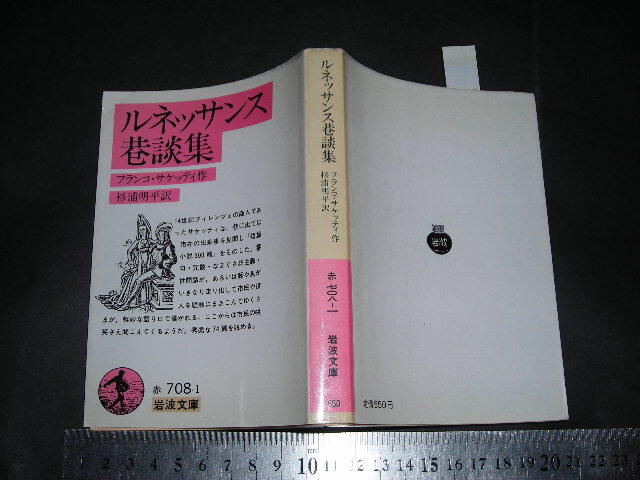 ’’「 ルネッサンス巷談集　フランコ・サケッティ/ 訳と解説 杉浦明平 」岩波文庫