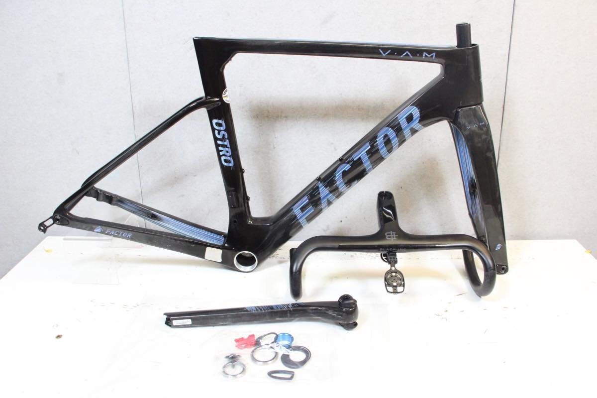 □□□FACTOR ファクター OSTRO VAM V1 カーボンフレーム black inc ハンドルステム付属 2021年 52size