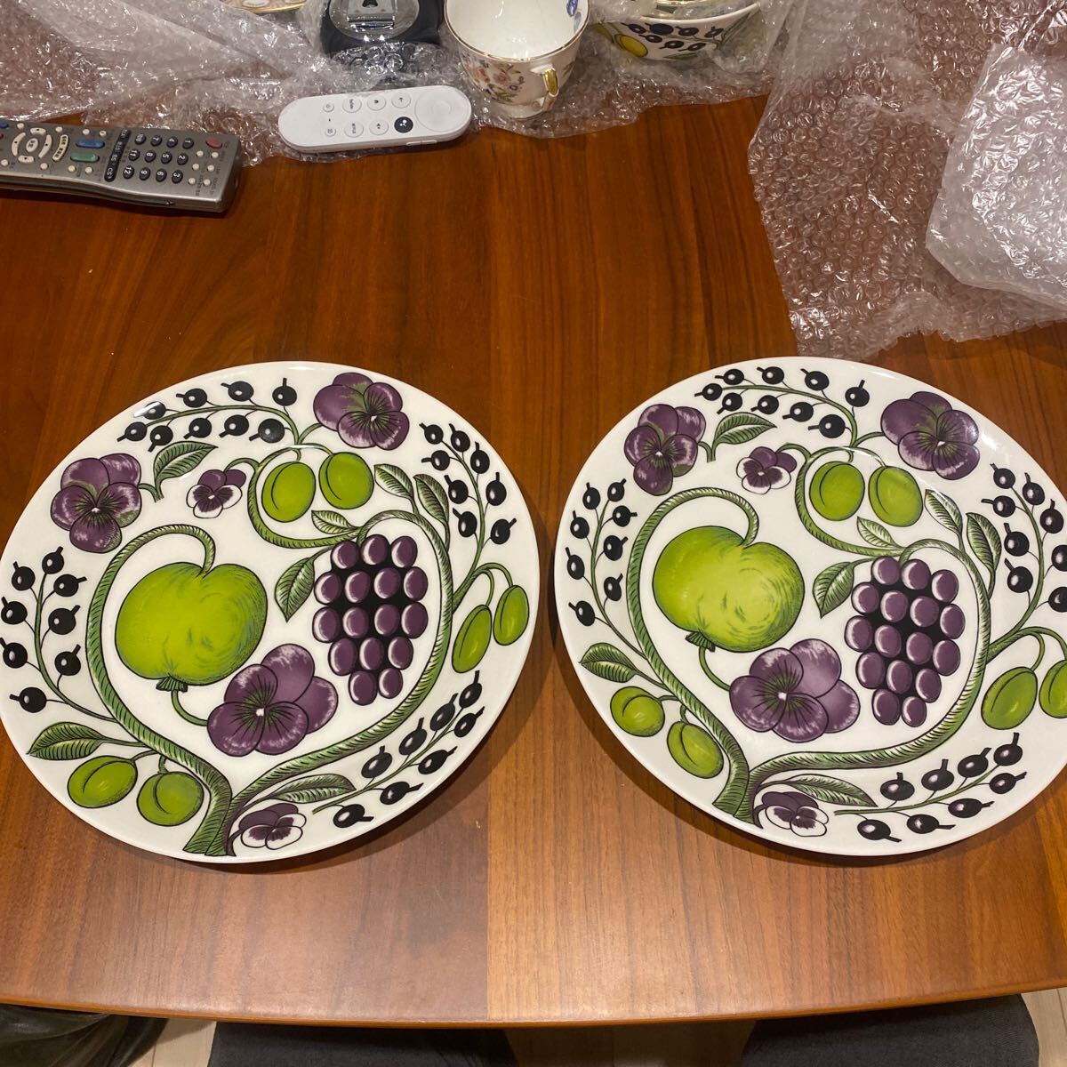 ARABIA アラビア パラティッシ プレート　パープル　26センチ　未使用　2枚まとめ