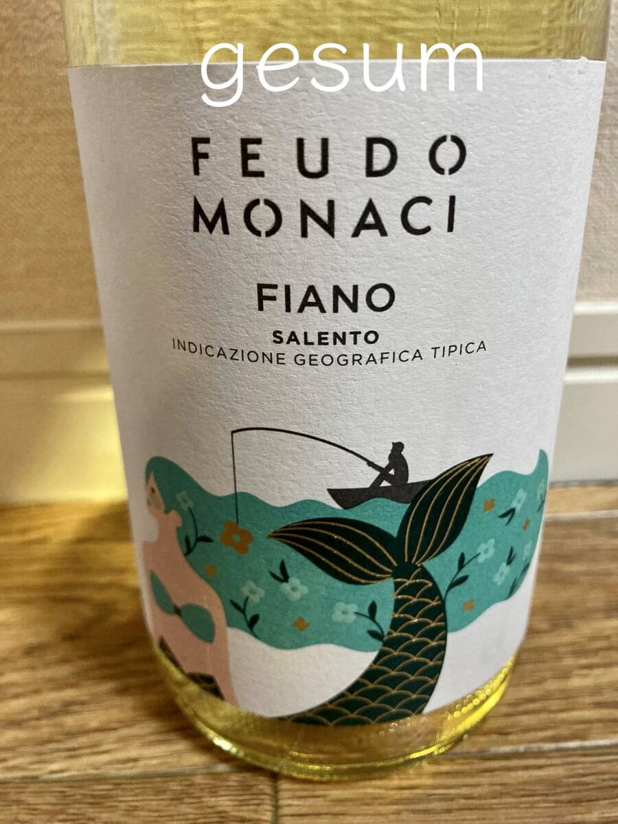 フィアーノ サレント ビアンコ 2023 フェウド モナチ Feudo Monaci Fiano Salento Bianco イタリア プーリア 辛口