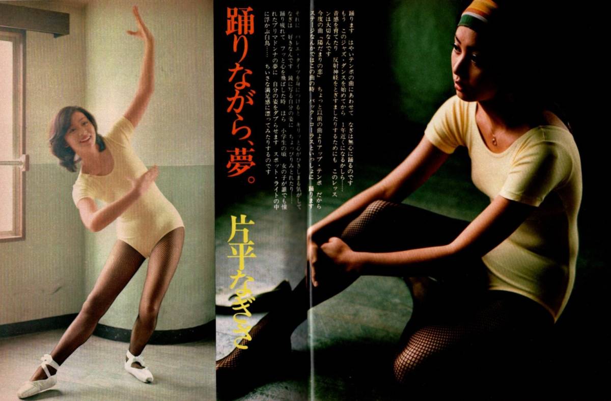 S3670 明星 1976年 昭和51年 レオタード 片平なぎさ ビキニ キャンディーズ相本久美子秋本圭子桜田淳子林寛子岡田奈々早乙女愛スター成績表