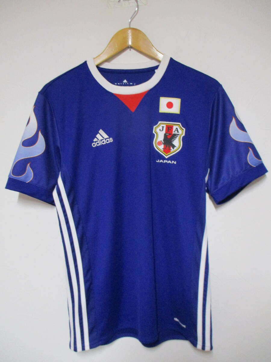 展示未使用 adidas アディダス 日本代表 メモリアル 炎 復刻 ユニフォーム Lサイズ