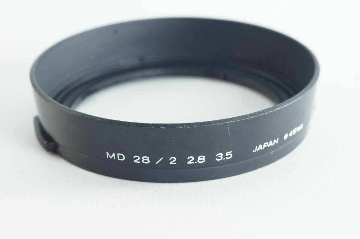 影BG『並品』New MD 28mm F2 F2.8 F3.5 MINOLTA ミノルタ レンズフード