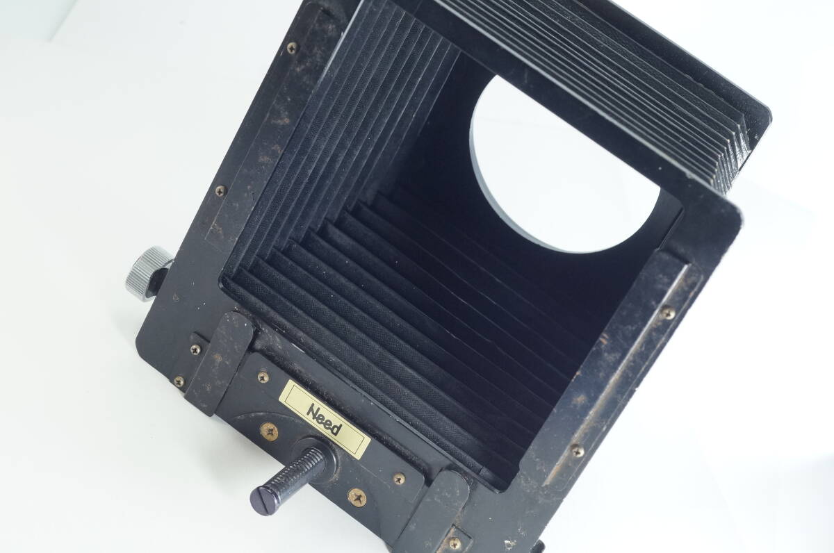硝-012【並品】 Need 大判カメラ ニード　中判カメラ用 蛇腹フード　取り付けリング無