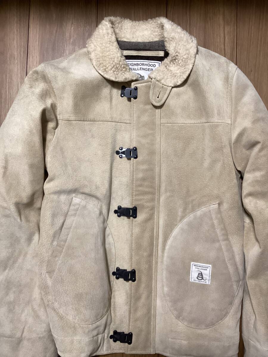 Neighborhood×チャレンジャー N-1D ネイバーフッド CHALLENGER デッキジャケット svg 長瀬智也 SRL スエード luker ヌバック