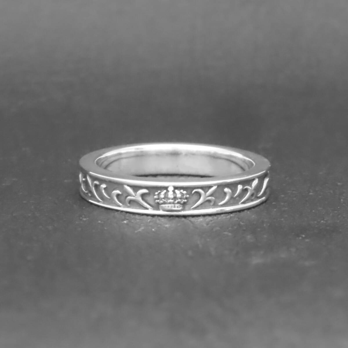 新品同様 美品 JUSTIN DAVIS TRUE ROMANCE RING ジャスティンデイビス トゥルーロマンスリング 指輪 シルバー925 11号 クラウン 唐草模様
