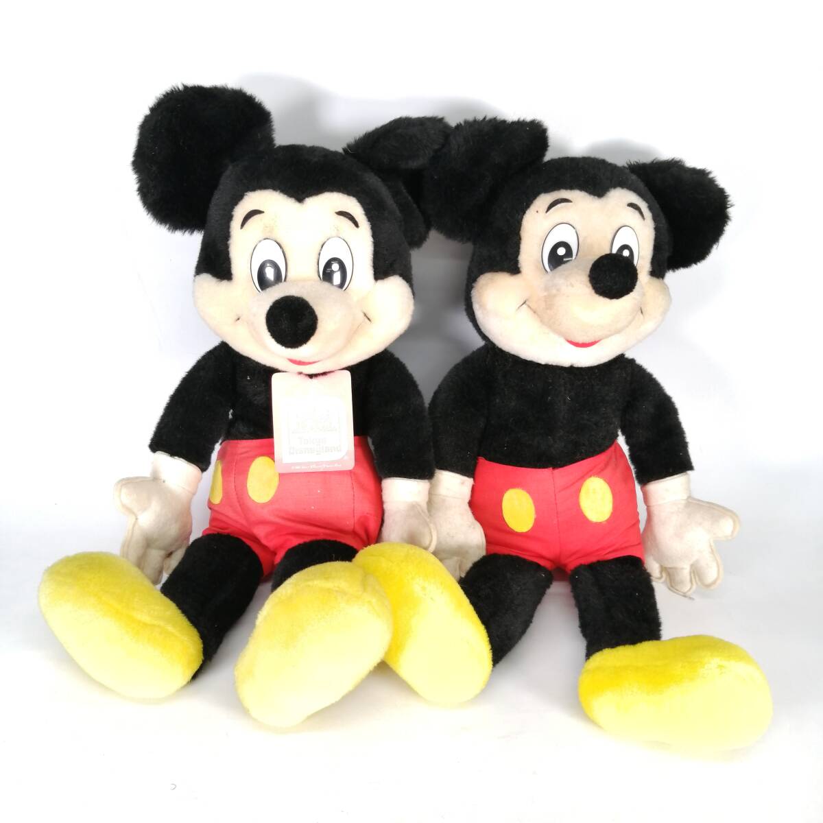 まとめ 当時物 1982年 東京ディズニーランド ミッキーマウス ぬいぐるみ 2点 セット Mickey Disney 昭和 レトロ 