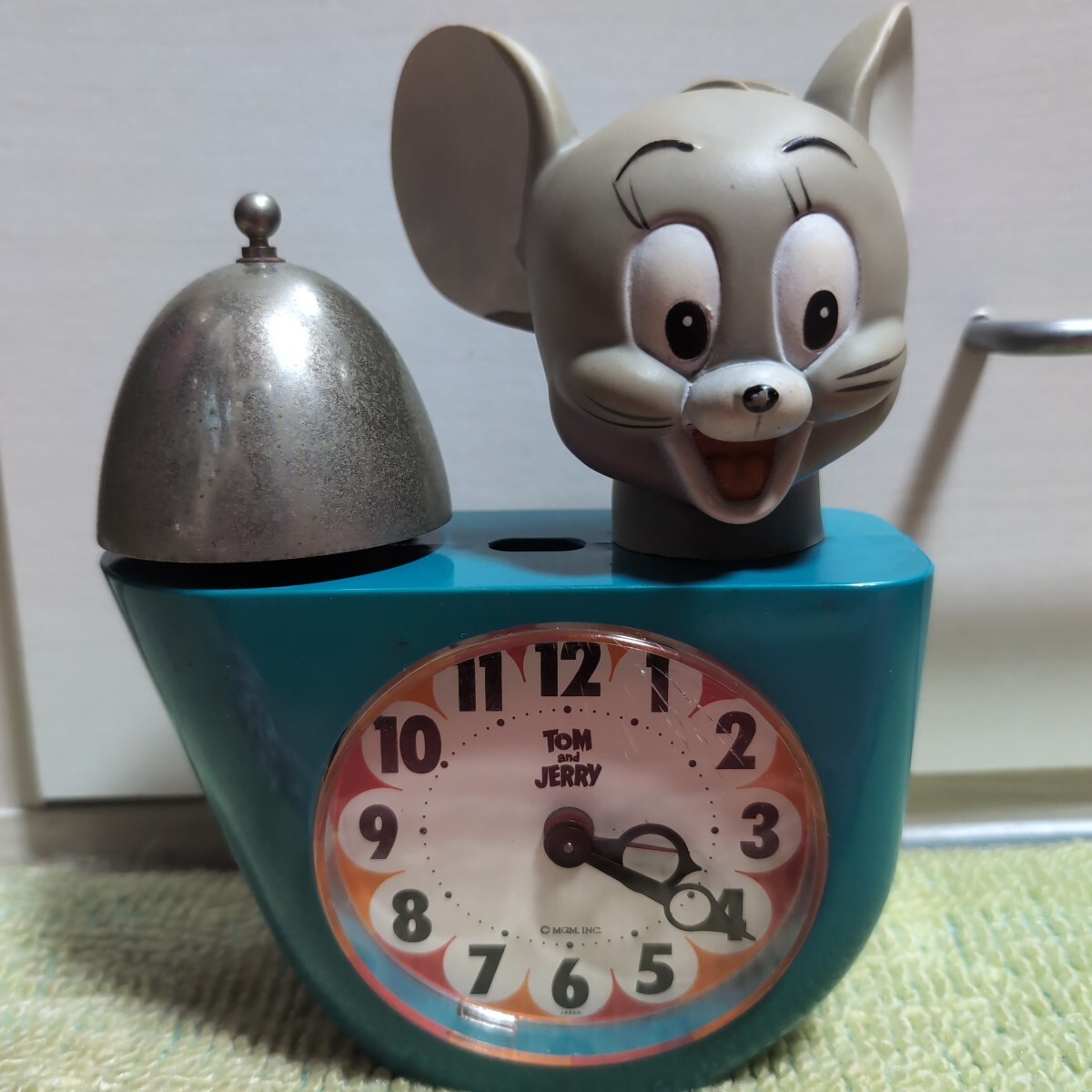 ジャンク品 超希少　昭和レトロ　TOM & JERRYの目覚まし時計 インテリア アンティーク 不動品