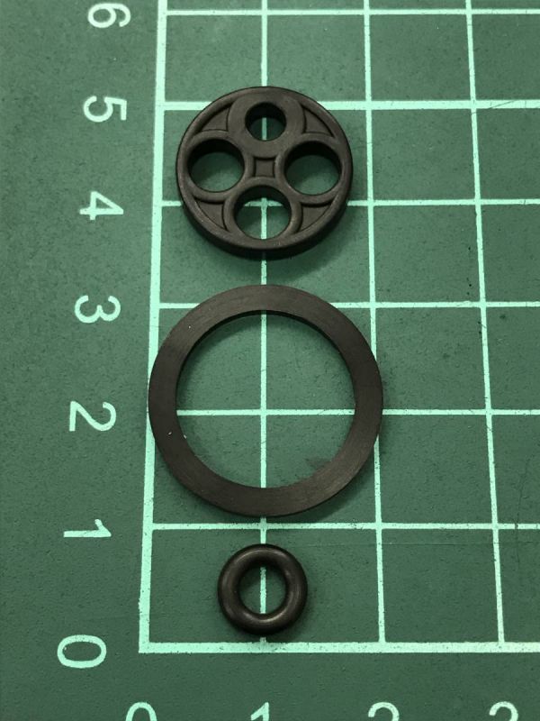 スズキ バンバン50/75/90 コックパッキンset 負圧ダイアフラムOリング じわじわオーバーフローの原因 RV90 ３-５型 オーバーホール