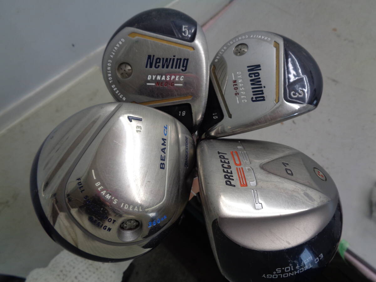 C2649 Newing DYNASPEC NEO-G FW 3W 15度 FLEX-R,5W 19°FLEX-R,BEAM CL 360 1W 13°/ PRECEPT EC FUEL ドライバー 1W 10.5°/ ⑤