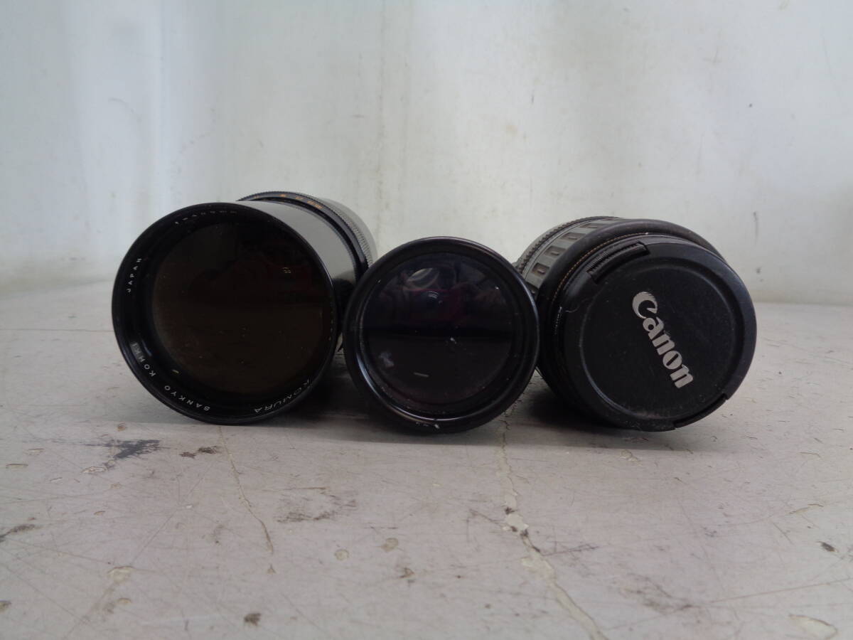 C2586 カメラまとめ売り ZOOM FOUR STAR /KOMURA SANKYO KOHKI / Canon ULTRASONIC 35-135mm 1:4-5.6 / ①AT-3 / ②サイズ