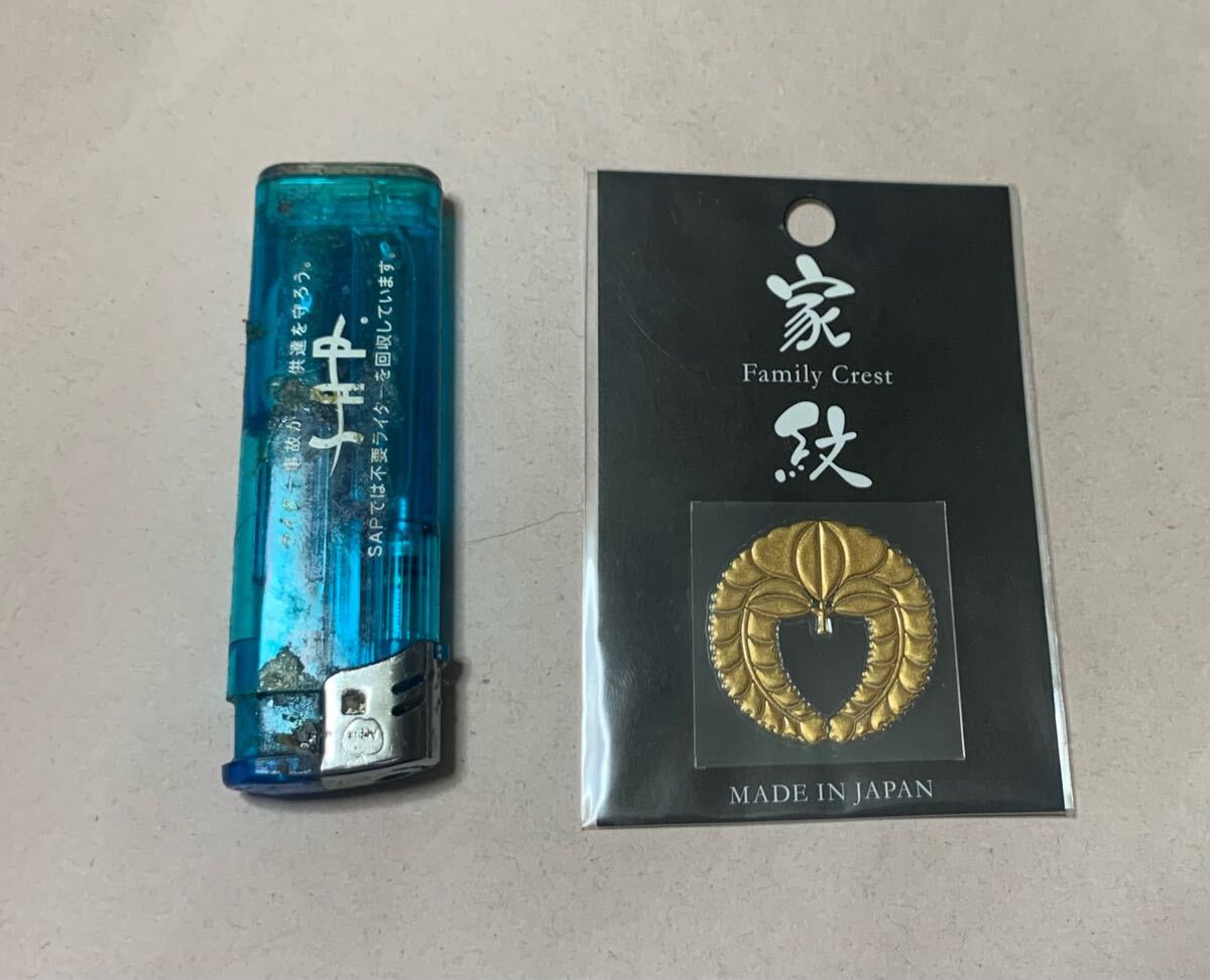 家紋 下り藤 蒔絵シール 新品未開封 クリックポスト185円発送