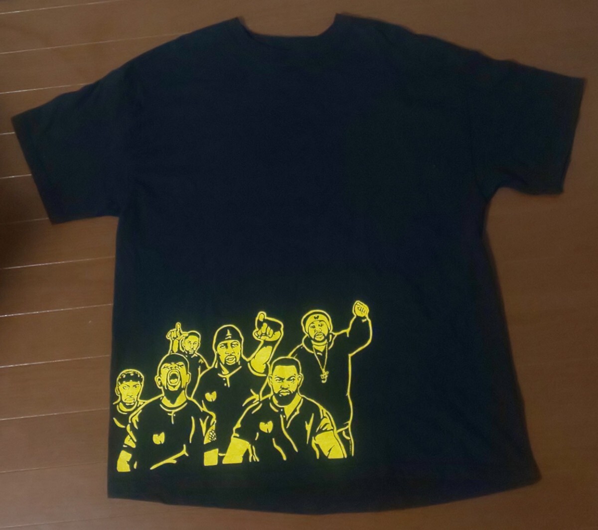 古着 Hanes Wu Tang Clan 半袖シャツ XLくらい ブラック RZA Method man GZA Raekwon Ghostface Killah inspectah deck ヴィンテージ