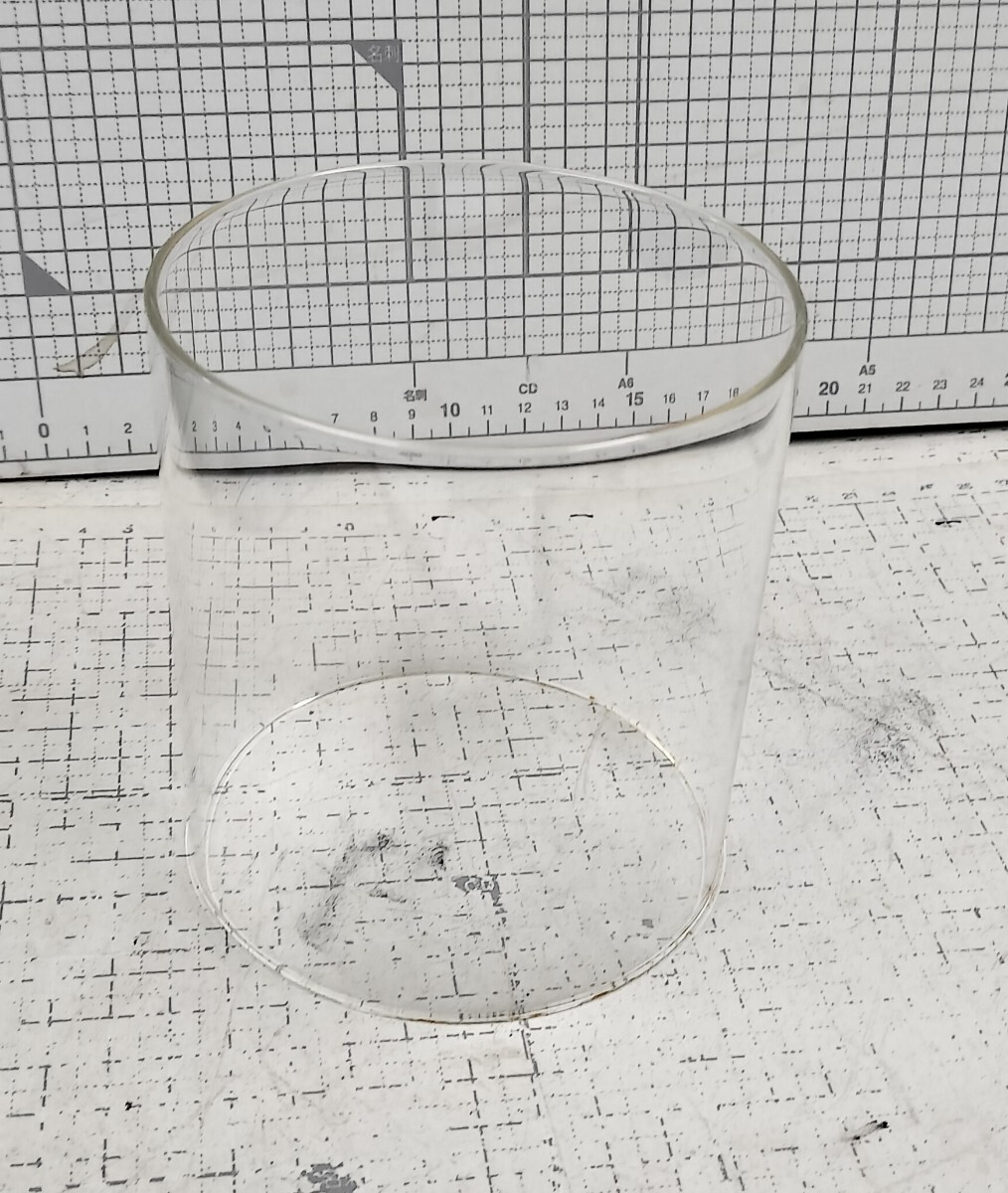 2-ストーブ/パーツ/部品/外筒ガラス/耐熱ガラス/103x115mm/中古部品