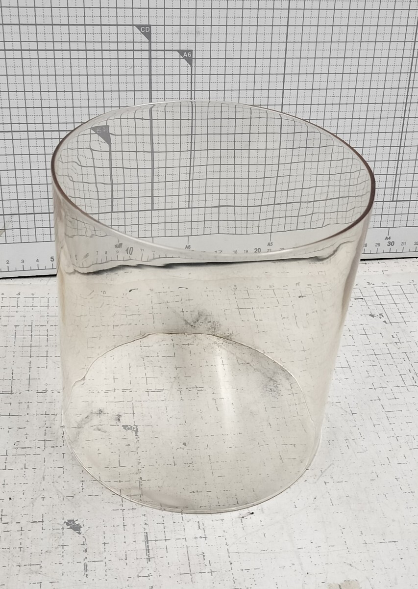 1-ストーブ/パーツ/部品/外筒ガラス/耐熱ガラス/148x160mm/中古部品
