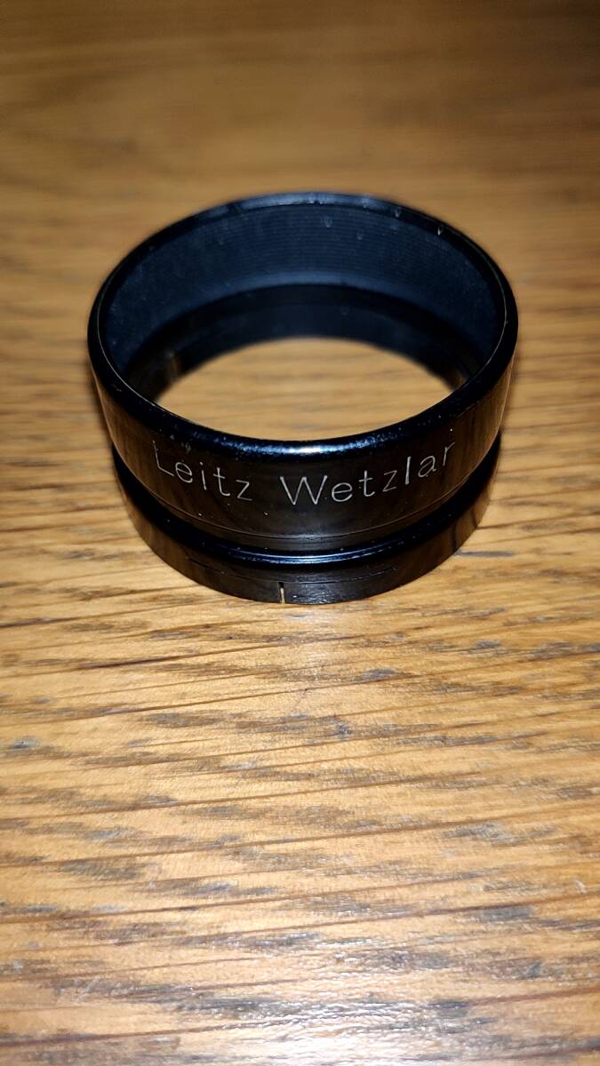 Leica wetzlar Elmar 5cm lens hood plack paint FISON leitz ライカ ブラックペイント レンズフード 5cm エルマー用 ライツ 