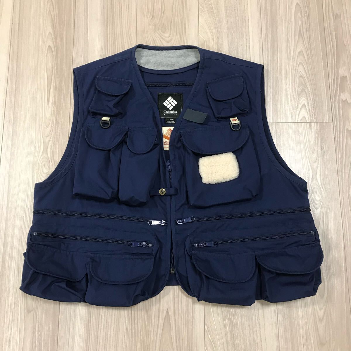 MOUNTAIN RESEARCH COLUMBIA BLACK LABEL Salmon Trout Butte FISHING VEST XL コロンビア フィッシング ハンティング ベスト ジャケット