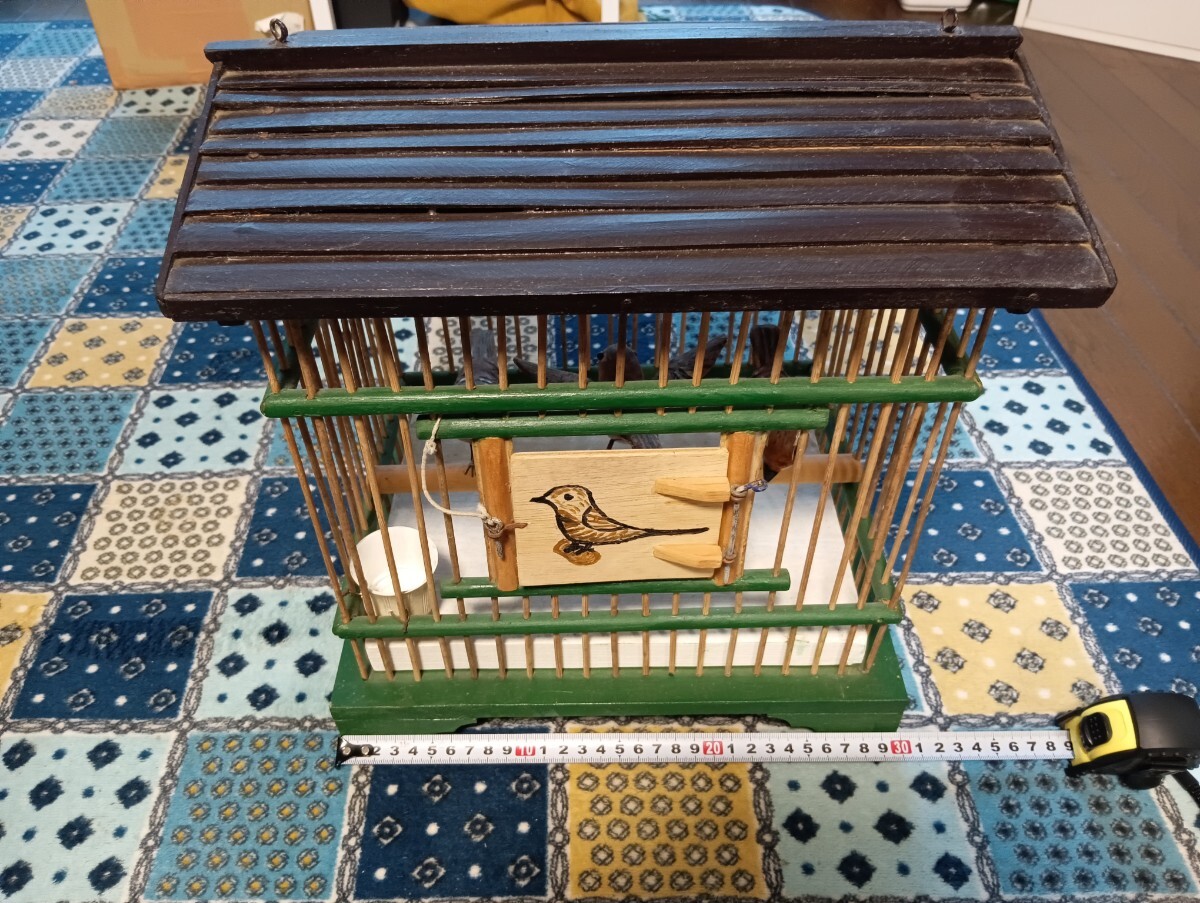 鳥籠 木製 オブジェ実用品