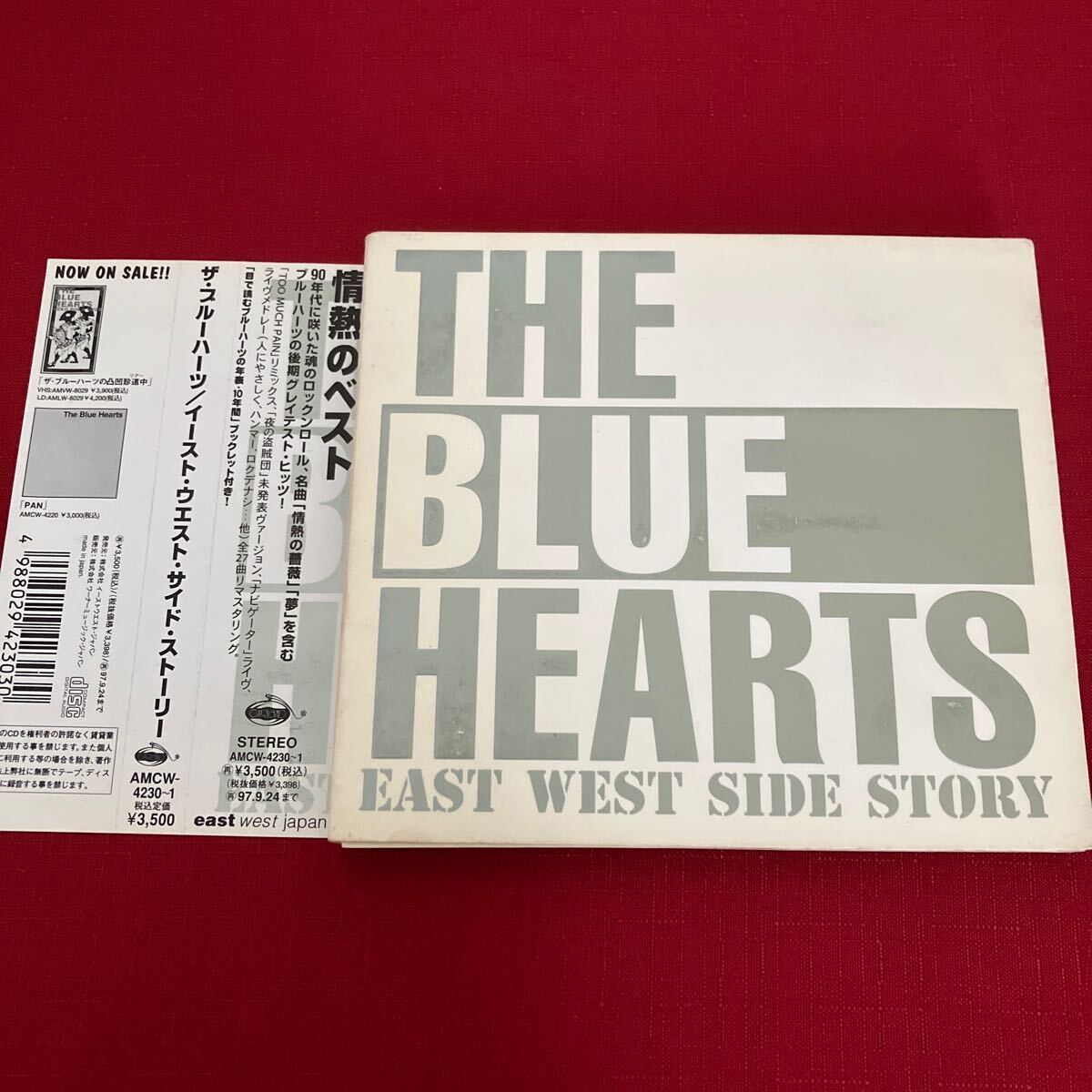 WY5【帯付】盤面良好 ザブルーハーツ／ＥＡＳＴ　ＷＥＳＴ　ＳＩＤＥ CD THE BLUE HEARTS アルバム 2CD