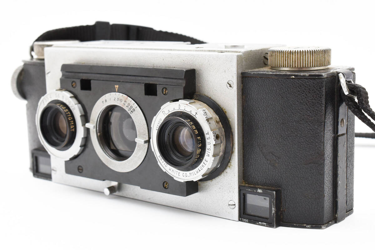 【動作良好品★】Stereo Realist David White ANASTIGMAT 35mm F3.5 ステレオ リアリスト ステレオカメラ #M11556