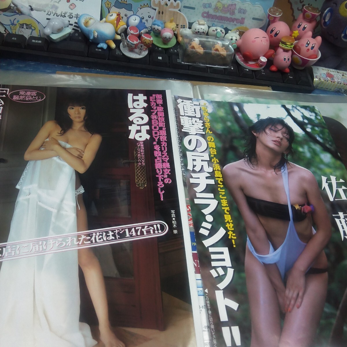 切り抜き　その6　佐藤藍子　袋とじ開封　4ページ　はるな　袋とじ開封　4ページ